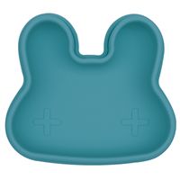 We Might Be Tiny Bunny Silicone Snack Container - Blue Dusk
